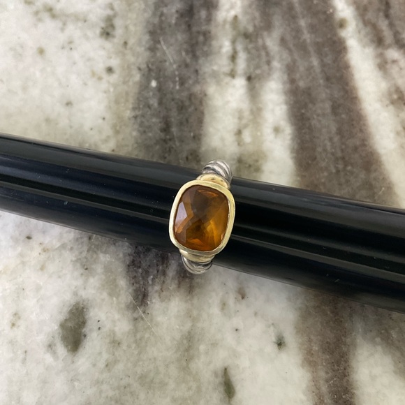 David Yurman Noblesse Citrine Ring - Picture 4 of 10